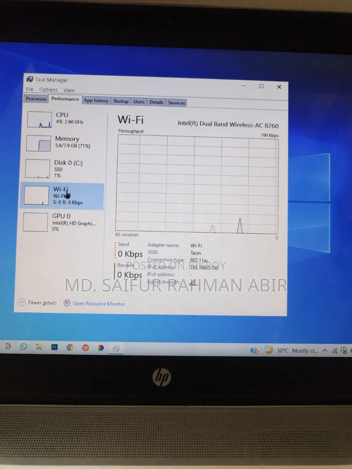 Laptop HP EliteBook 840 G3 8GB Intel Core I5 SSD 256GB