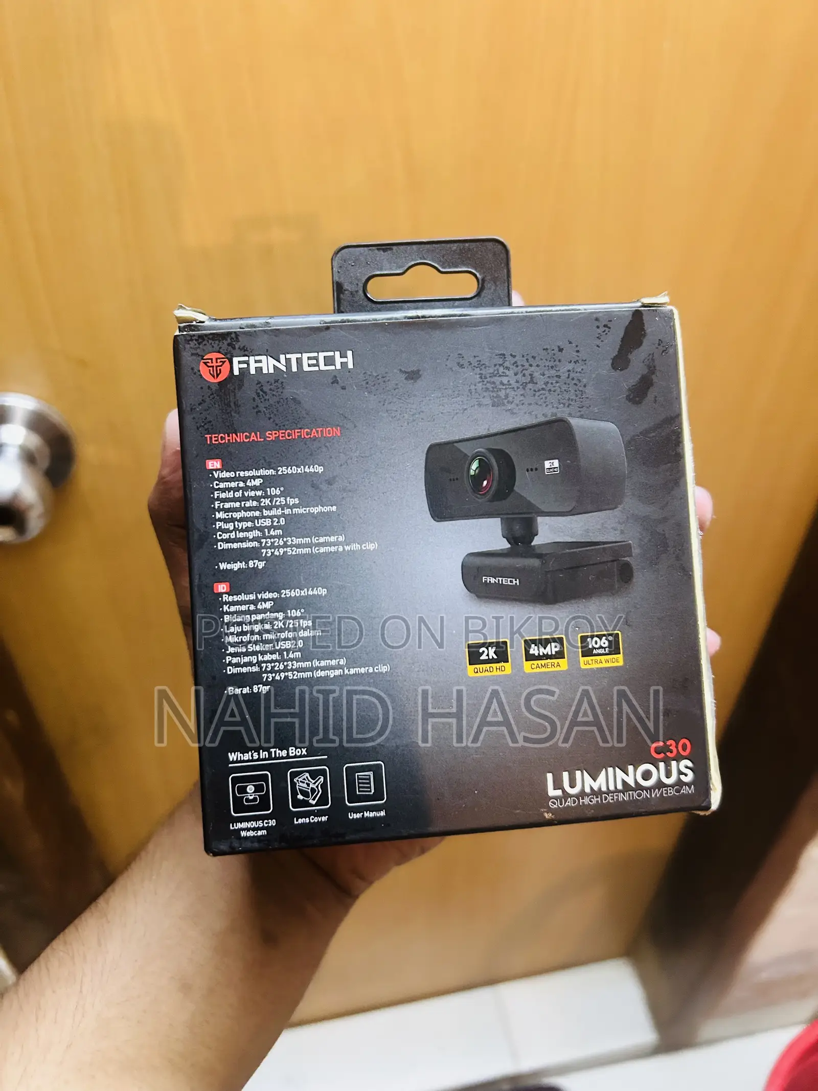 Fantech Luminous C30 2K Quad HD (4MP) Webcam