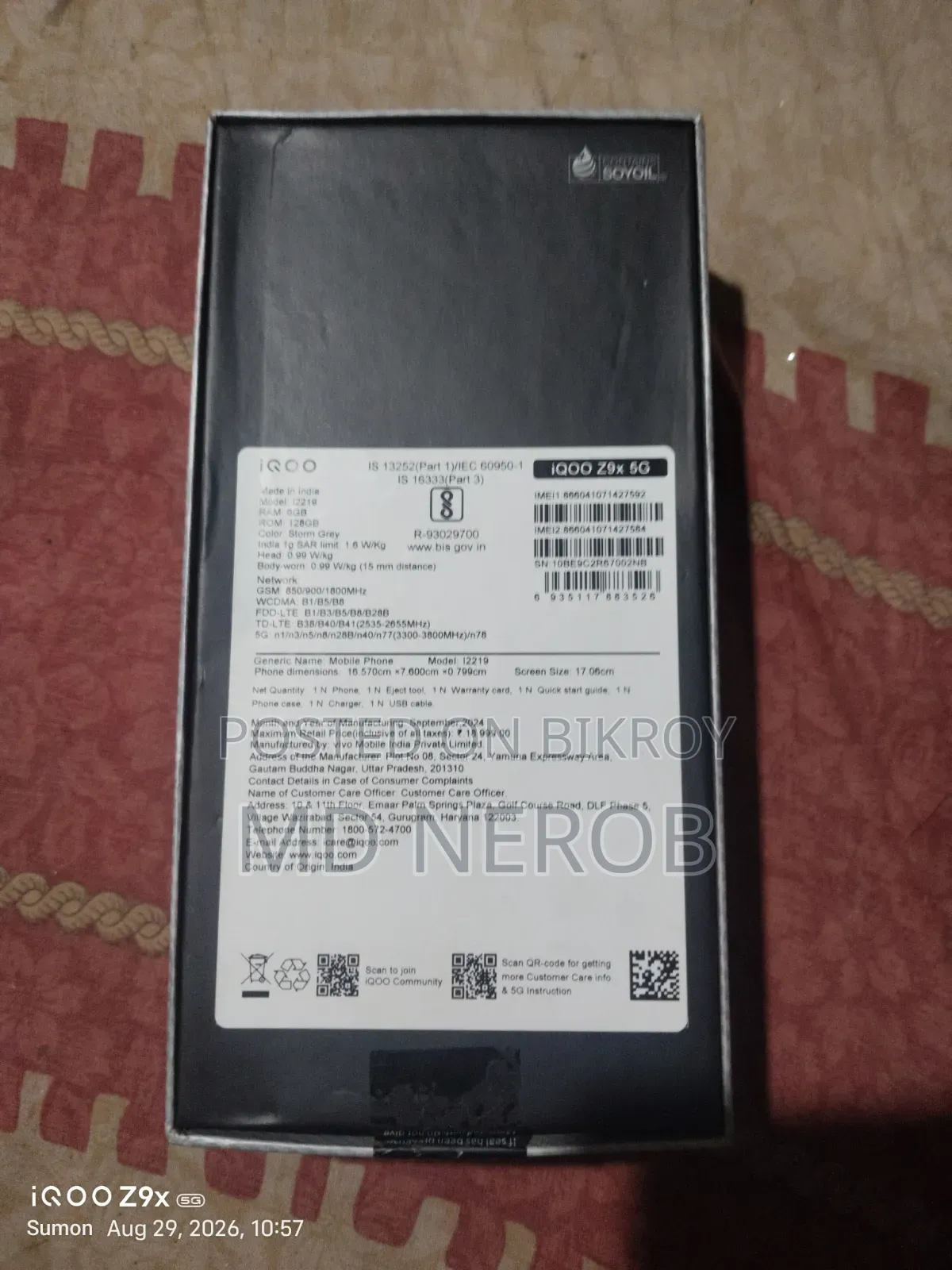 iQOO Z9x 128 GB Black