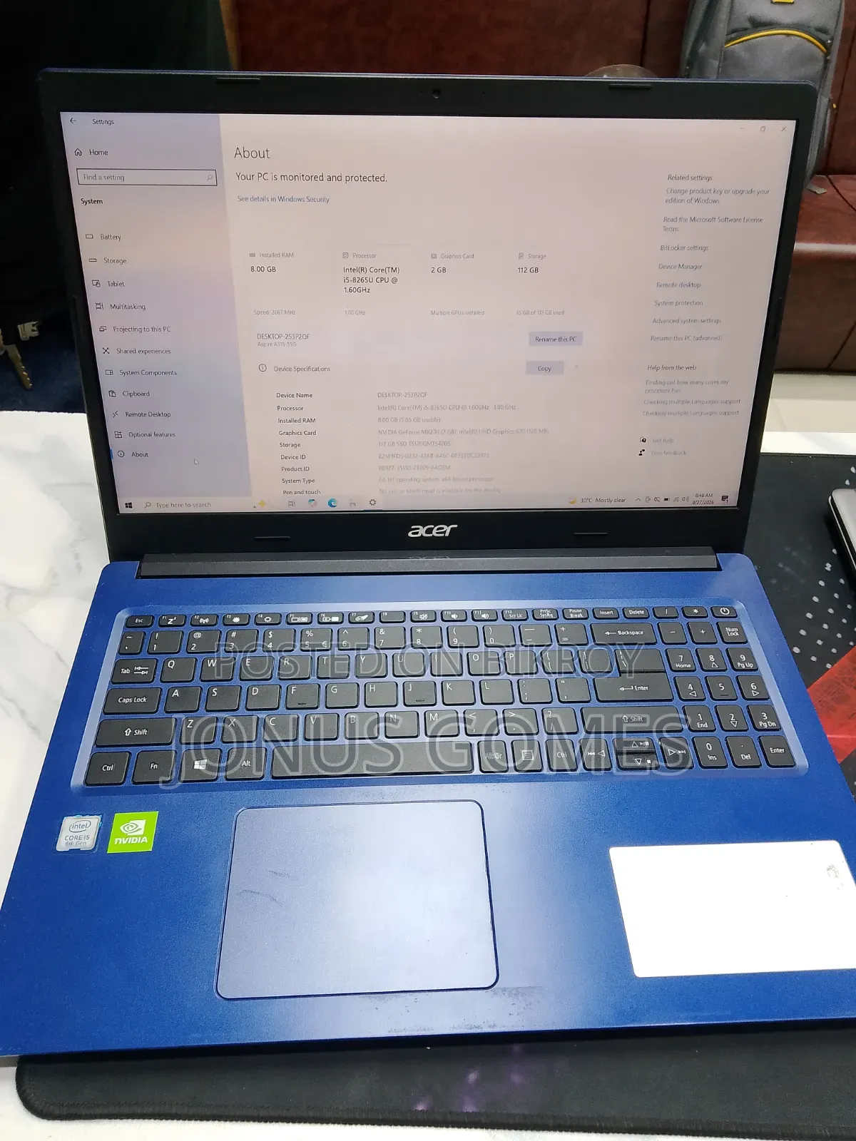 Laptop Acer Aspire 3 8GB Intel Core i5 SSD 1T