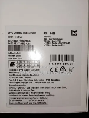 New Oppo A6x 64 GB Blue