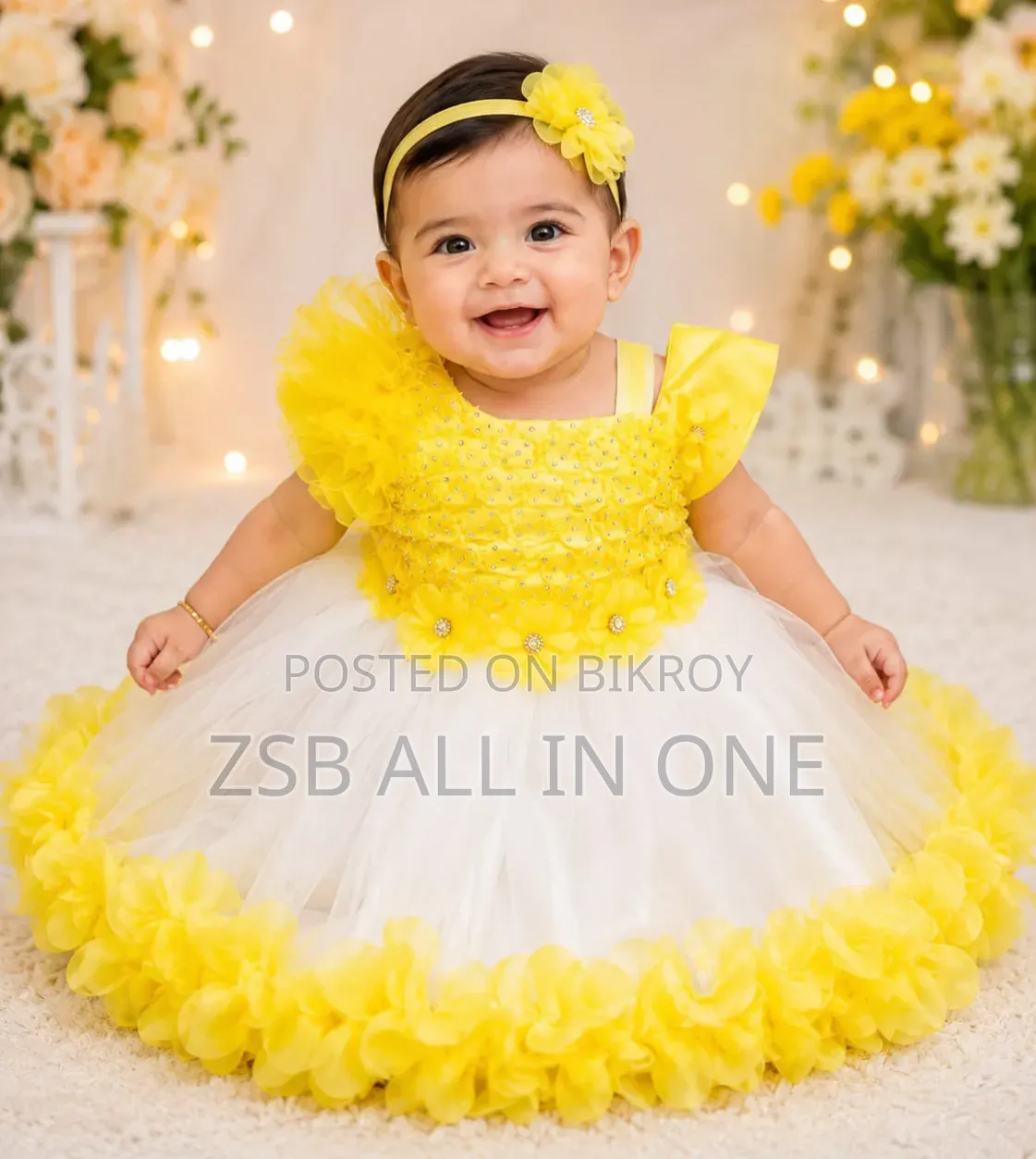 🫅Princess Party Dress🫅 জিরো থেকে বড় বাচ্চাদের পর্যন্ত সাইজ আছে