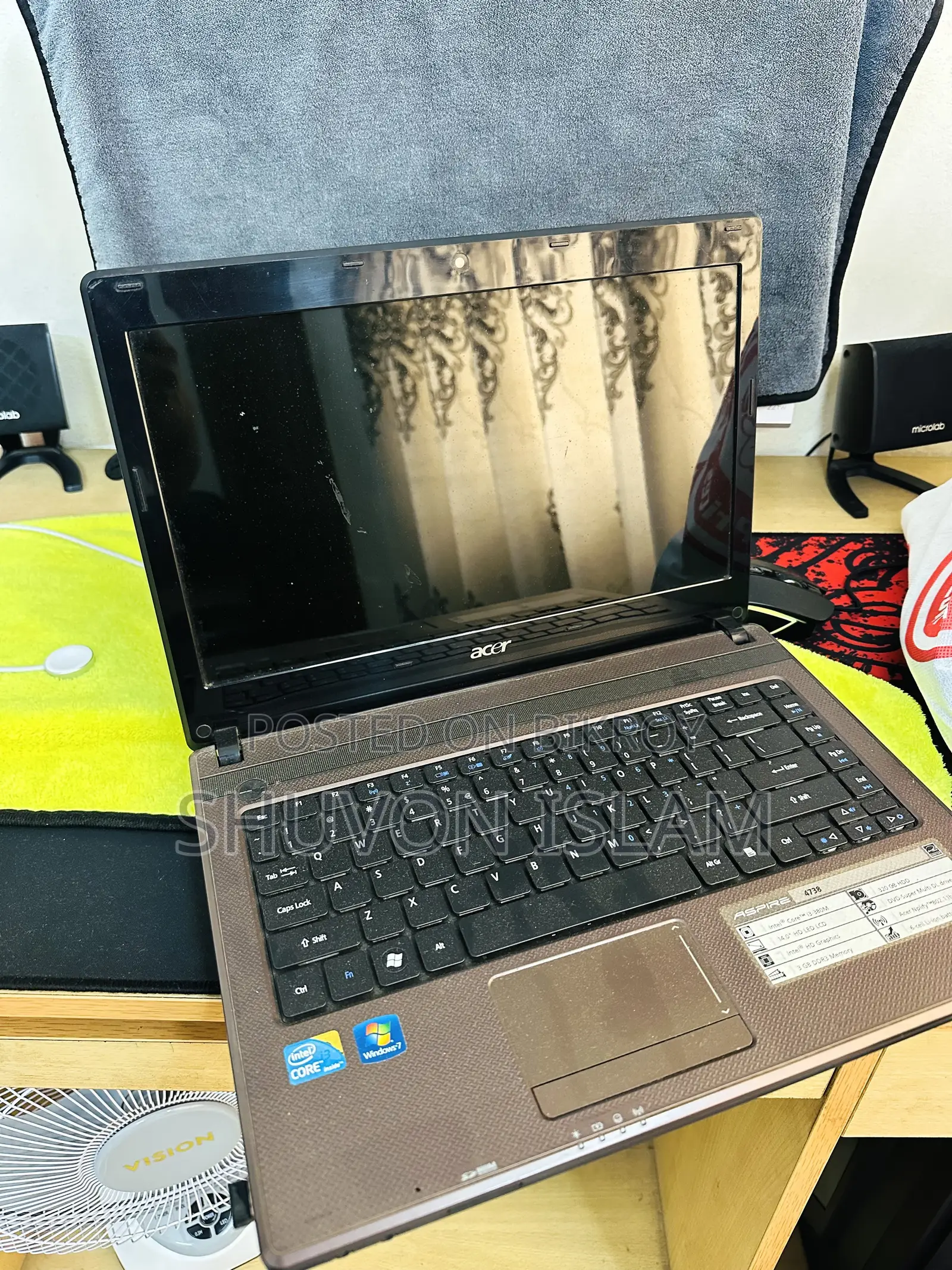 Laptop Acer Aspire 4738 4GB Intel Core i3 SSD 256GB
