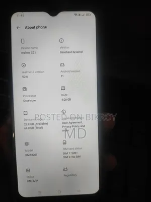 Realme C21Y 64 GB Black