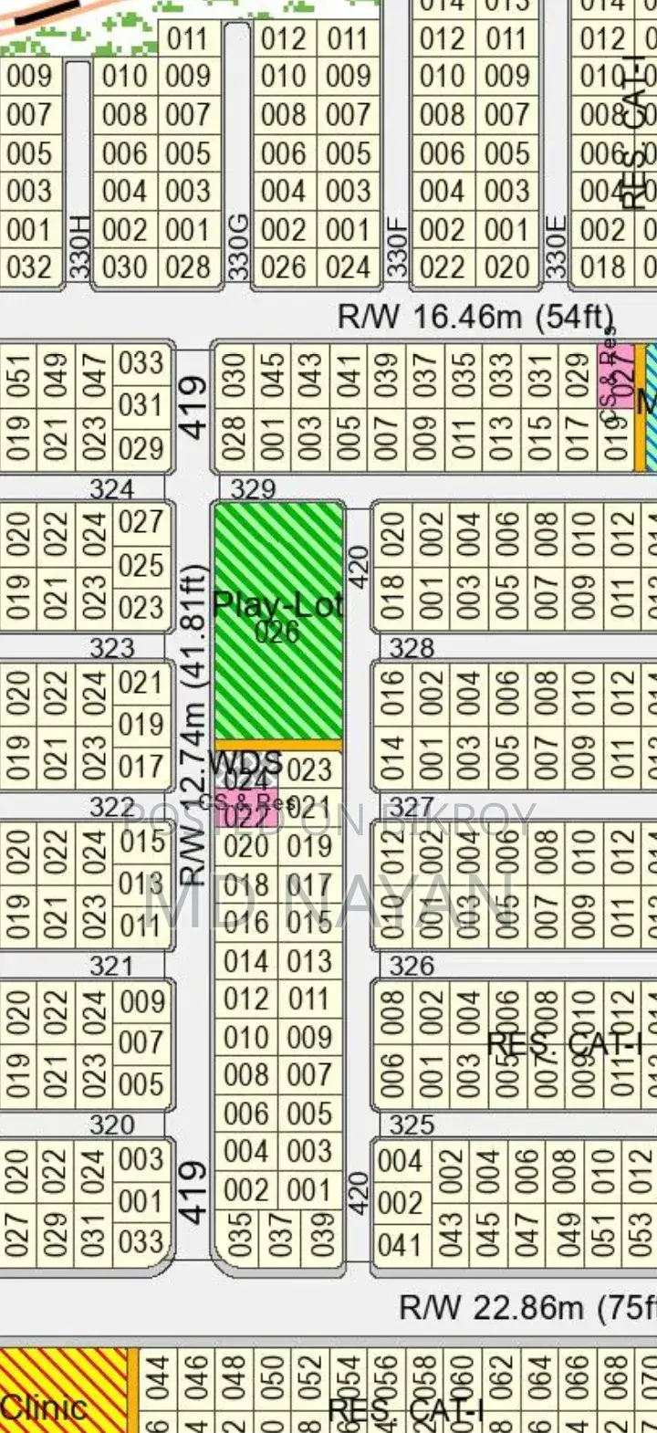 Purbachal 3 Katha Plot for Sale.