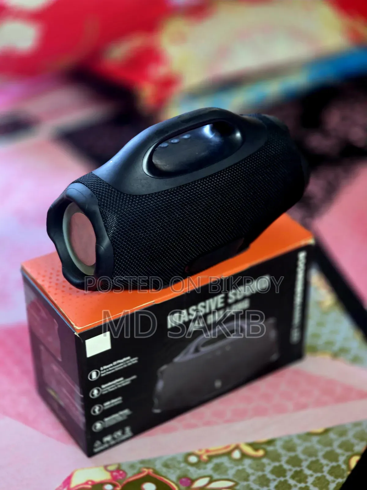 বুমবক্স ৪ মিনি এলইডি পোর্টেবল ওয়্যারলেস ব্লুটুথ স্পিকার।