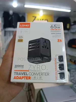 LDNIO Z6 3 USB Ports 65W GaN Travel Adapter