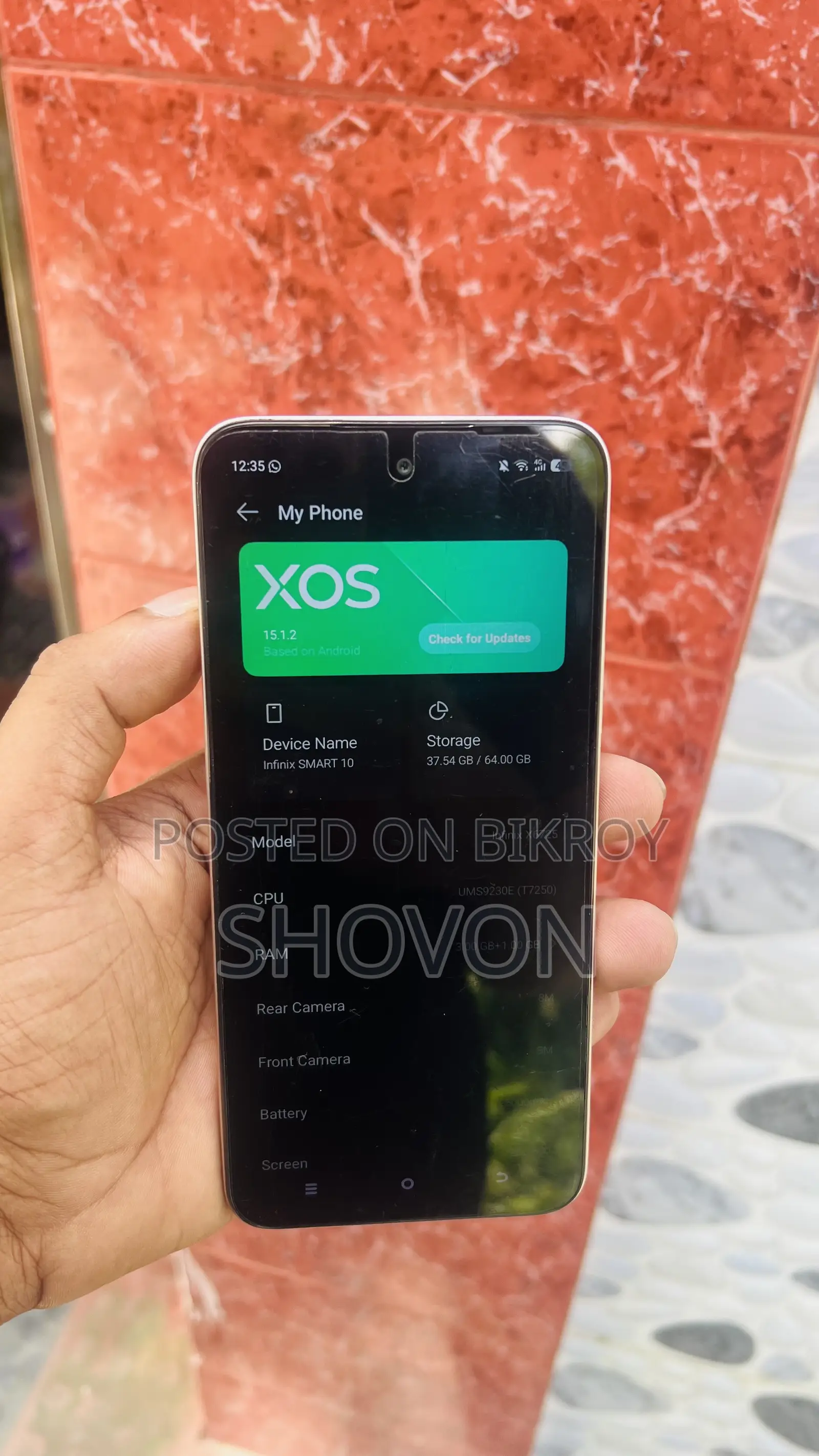 Infinix Smart 10 64 GB Gold