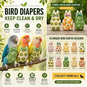 Stylish & Comfortable Bird Diapers for Lovebirds