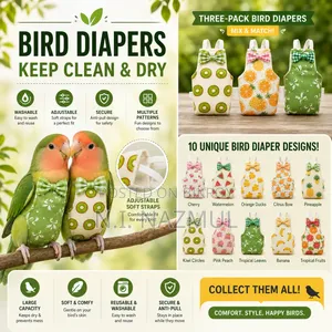 Stylish & Comfortable Bird Diapers for Lovebirds