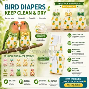 Stylish & Comfortable Bird Diapers for Lovebirds