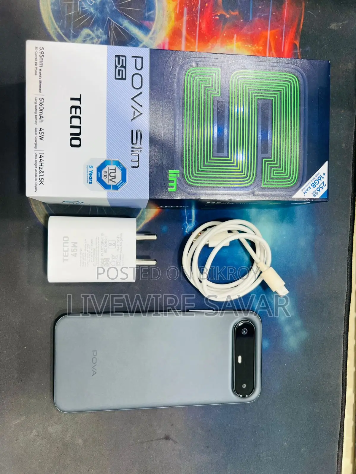 Tecno Pova Slim 5G 256 GB Black