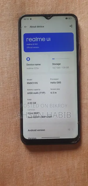 Realme C25s 128 GB Black