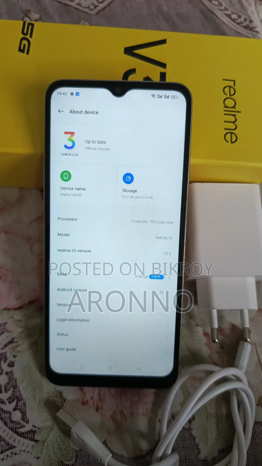 New Realme 256 GB Gold