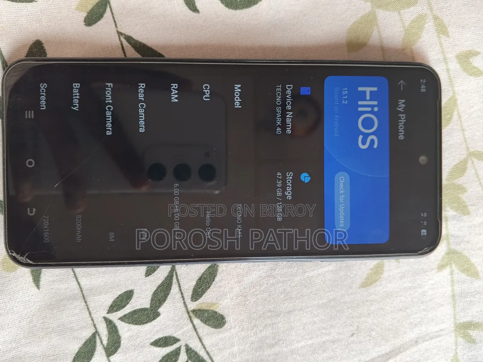 Tecno Spark 40 128 GB Black