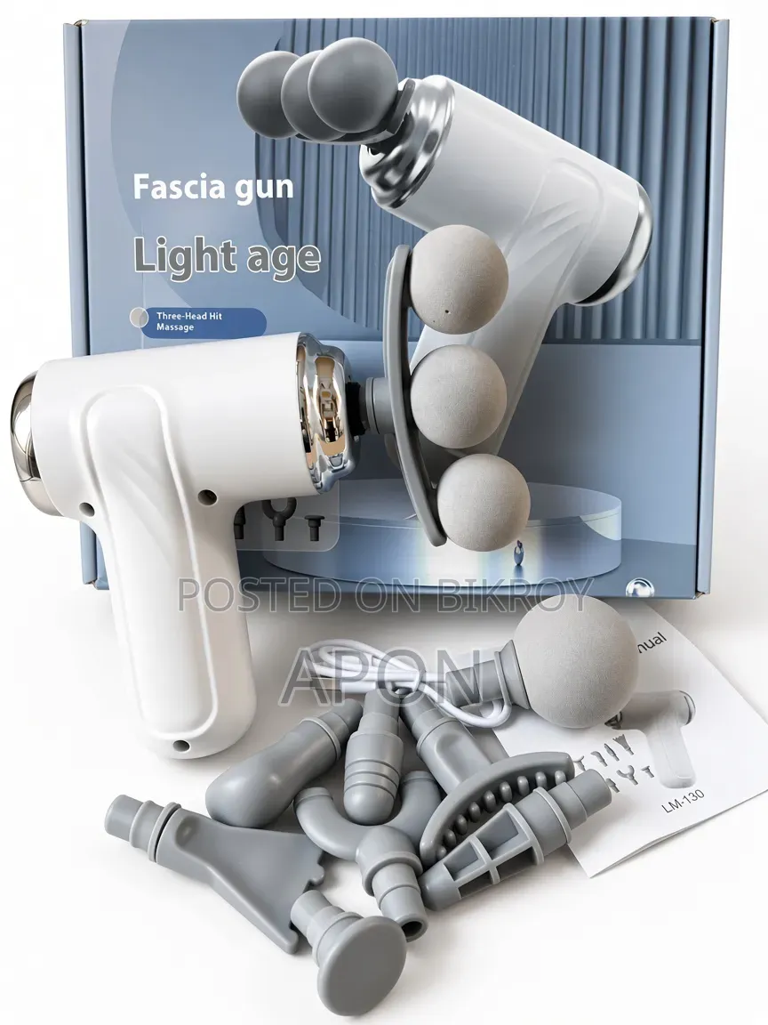 Multifunctional Three-Head Fascia Massage Gun