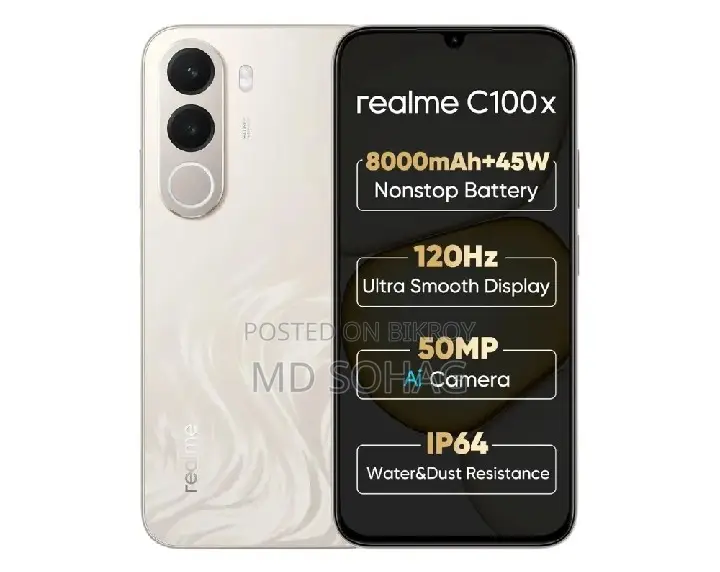 New Realme C100 128 GB White