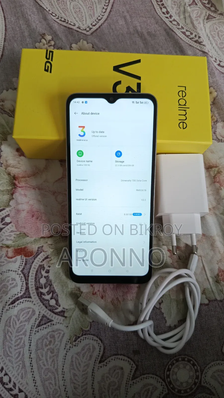 New Realme 256 GB Gold