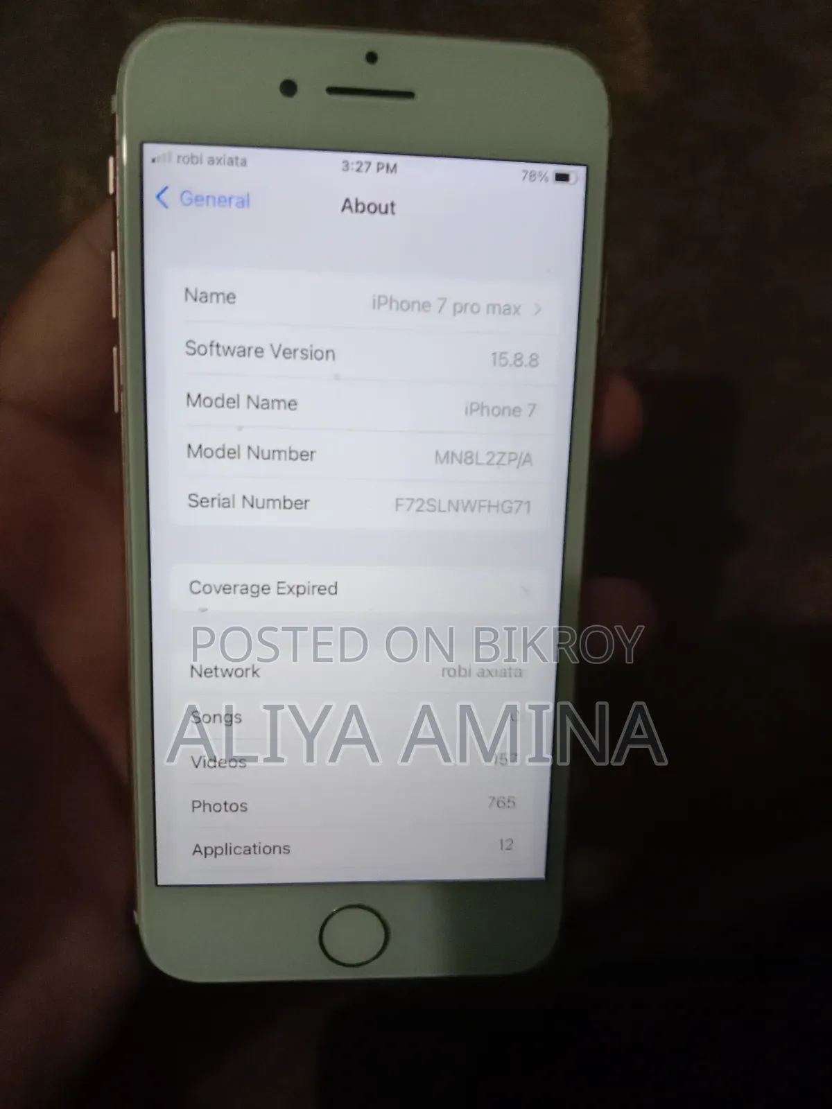 Apple iPhone 7 128 GB Rose Gold