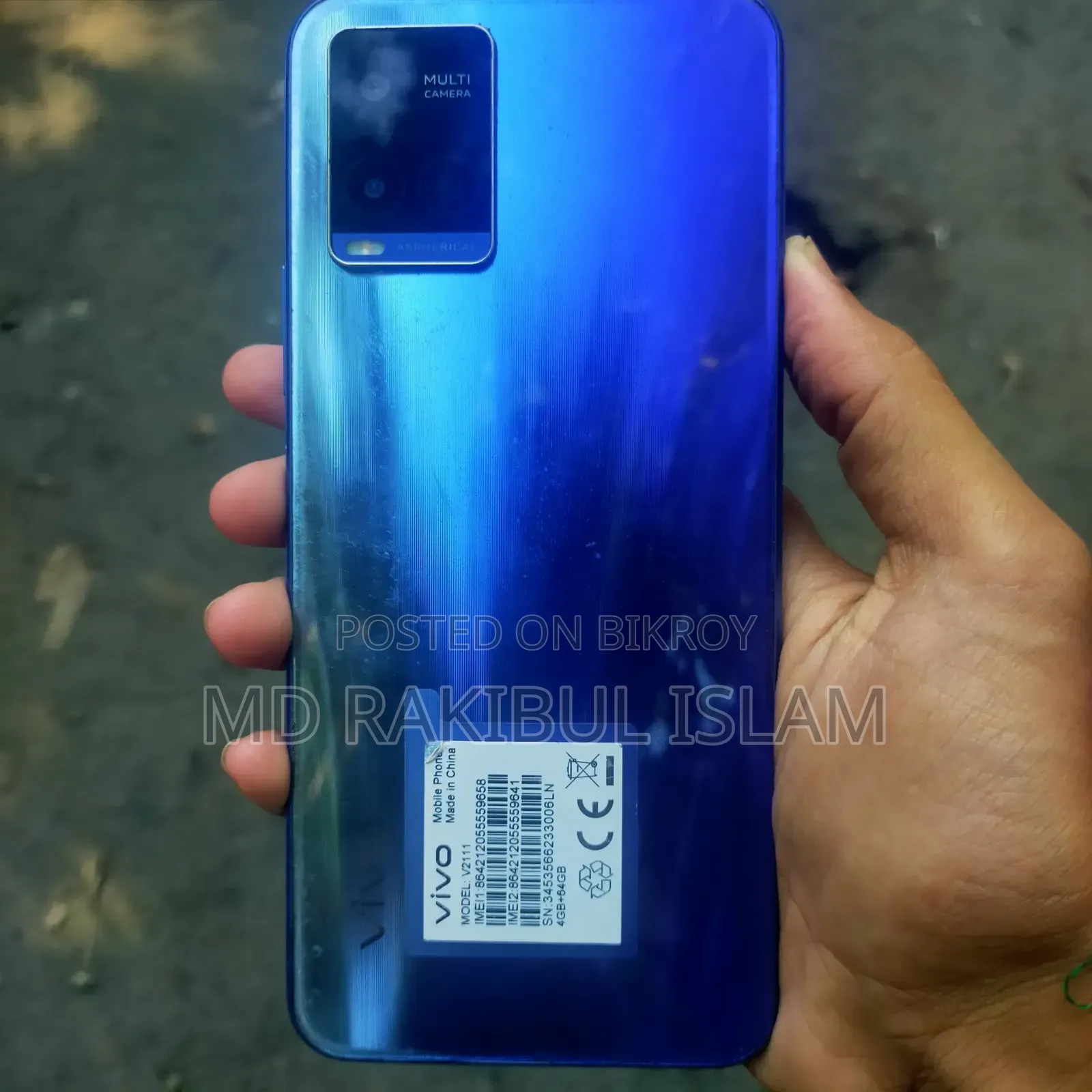 Vivo Y21 64 GB Blue