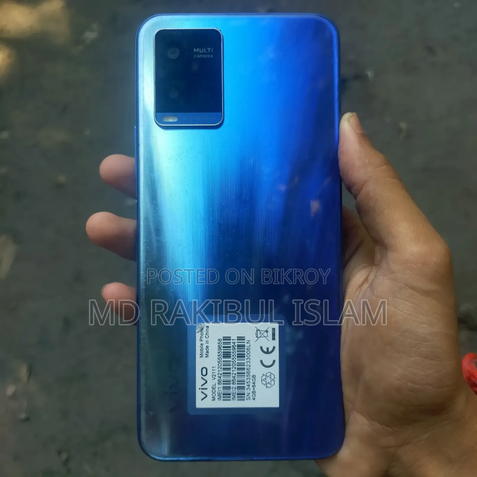 Vivo Y21 64 GB Blue