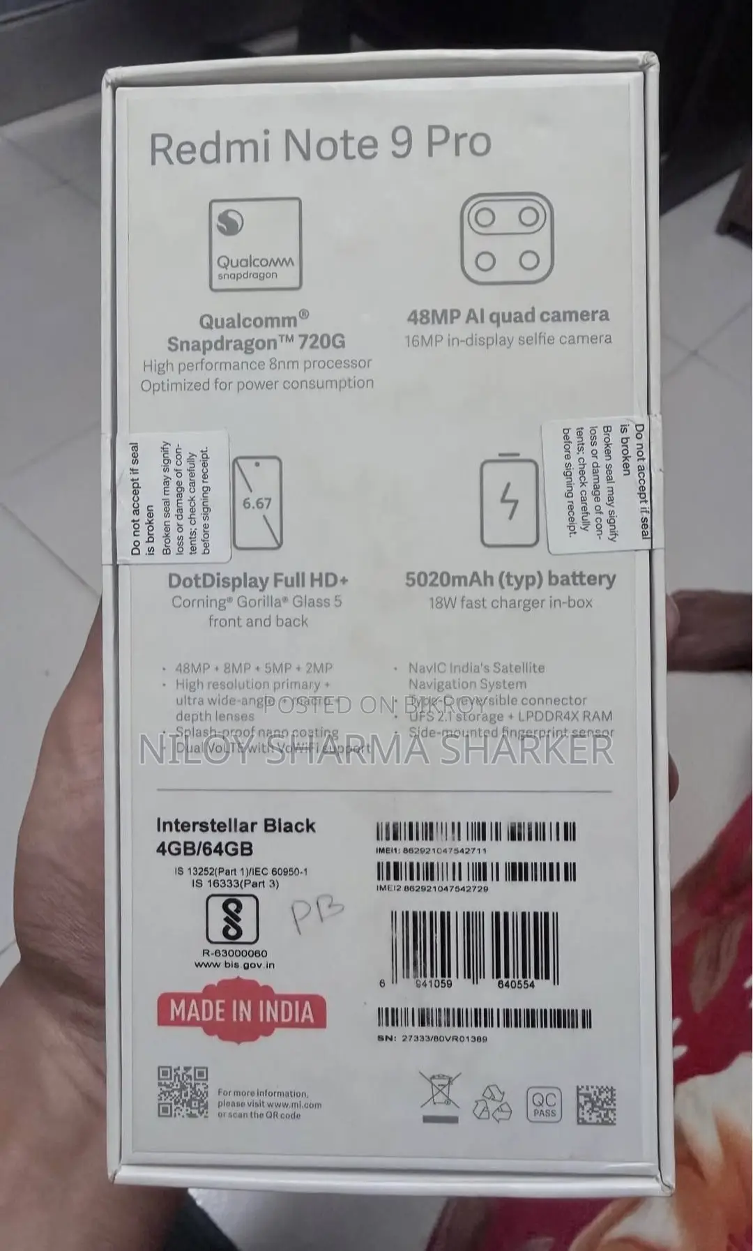 Xiaomi Redmi Note 9 Pro 64 GB Blue