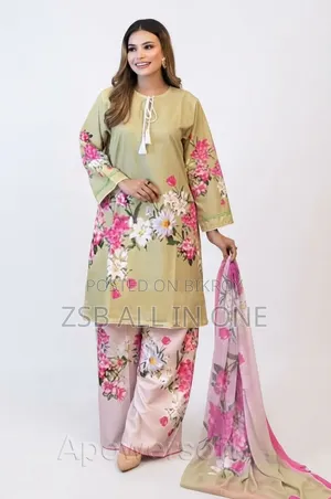 বিশাল মূল্য ছাড় পাকিস্তানি স্কিন প্রিন্টের থ্রি-পিস