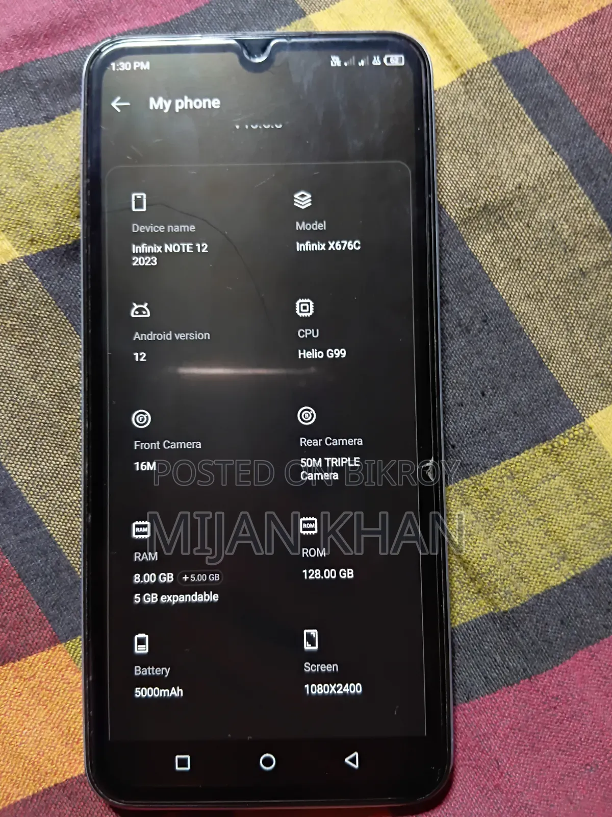 Infinix Note 12 128 GB White