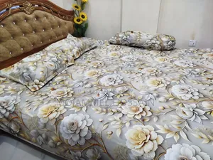 Super Highy Quality Bedsheet Set With 4 Pics Set