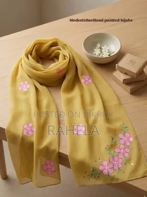 আরামদায়ক সিল্কের হিজাব ফেব্রিক কাজ করা