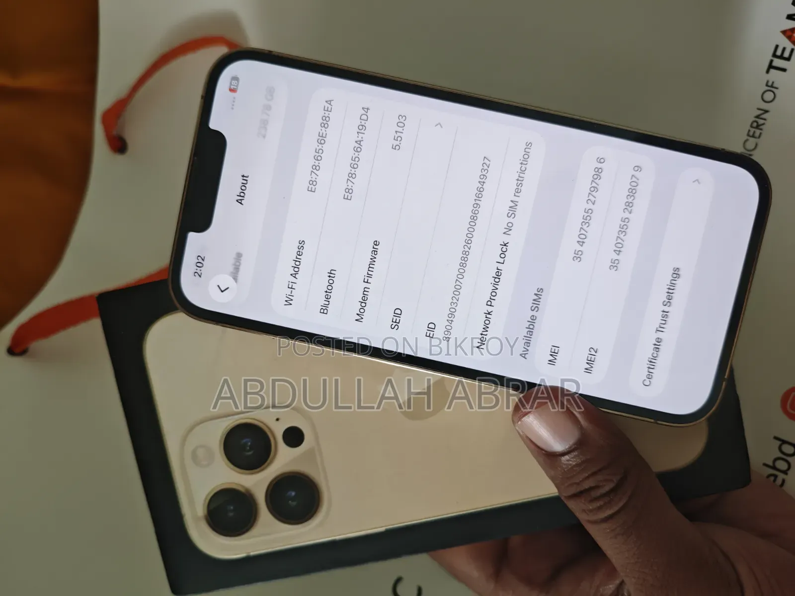 Apple iPhone 13 Pro 256 GB Gold