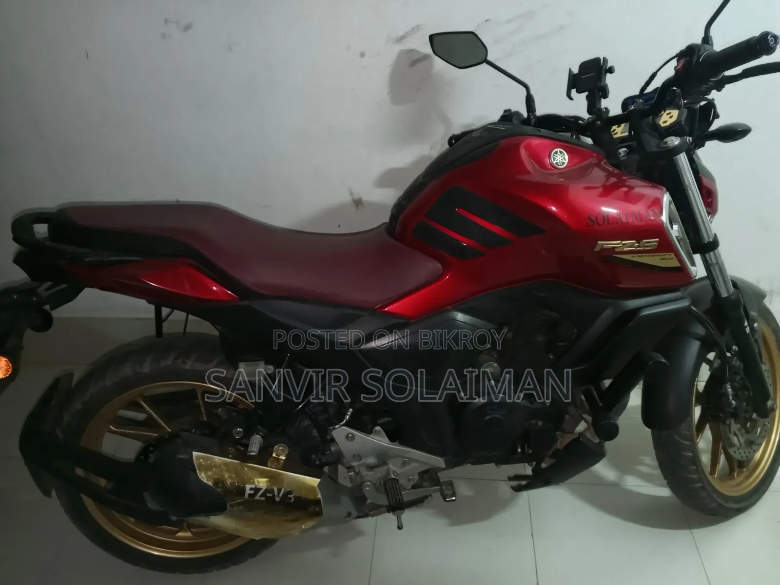 Yamaha FZS V3 2023 Red