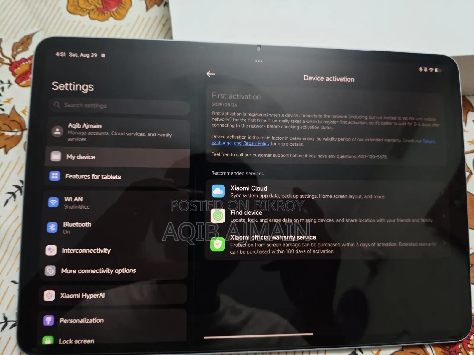 Xiaomi Pad 6 256 GB Blue