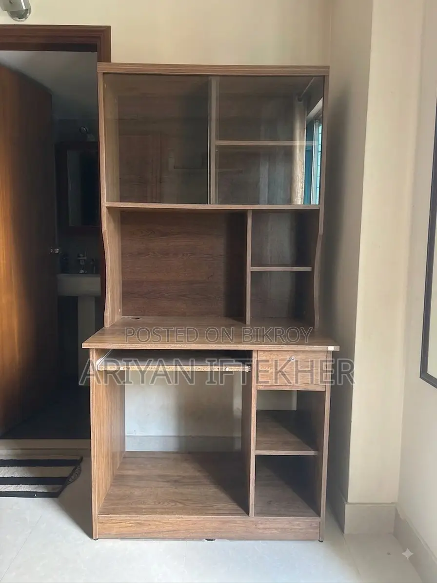 Multi-Functional Wooden Study / Computer Table