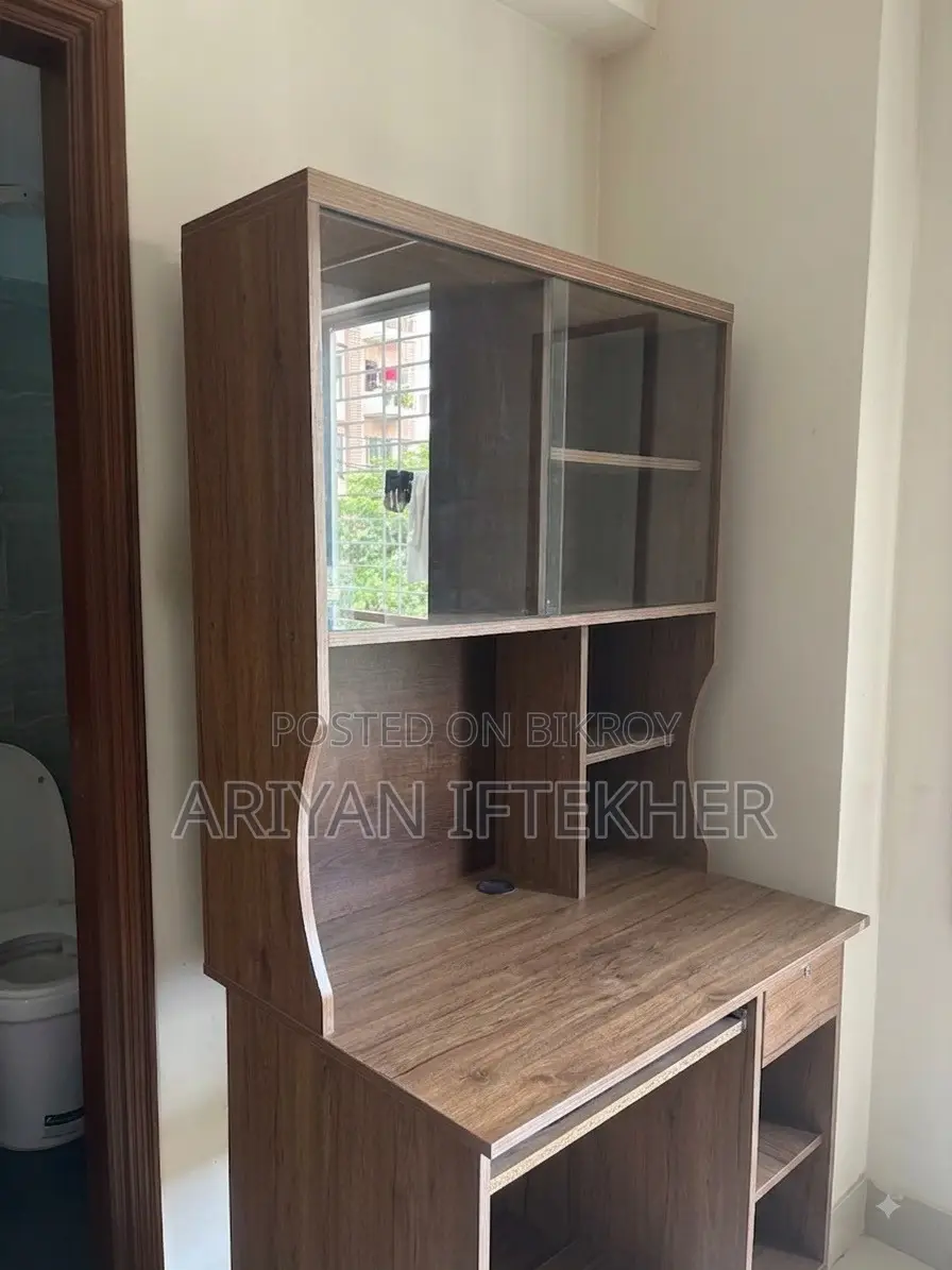 Multi-Functional Wooden Study / Computer Table