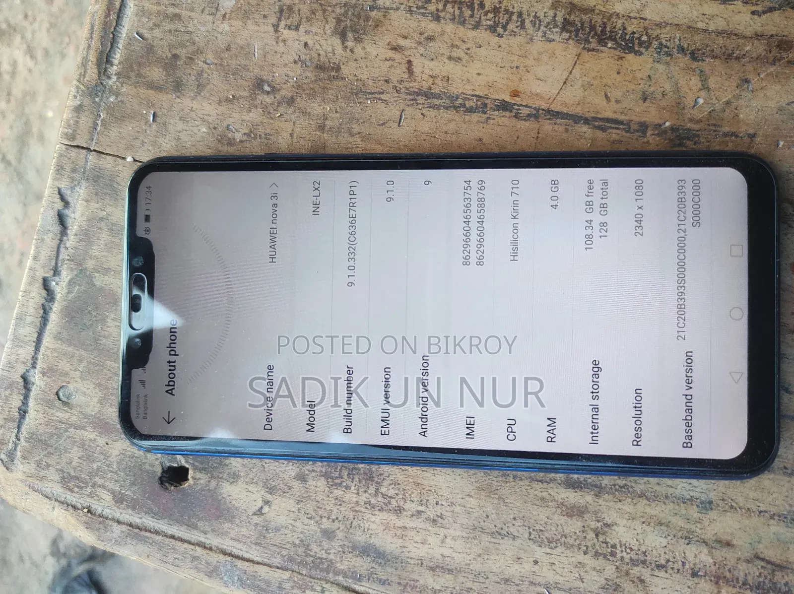 Huawei Nova 3i 128 GB Blue