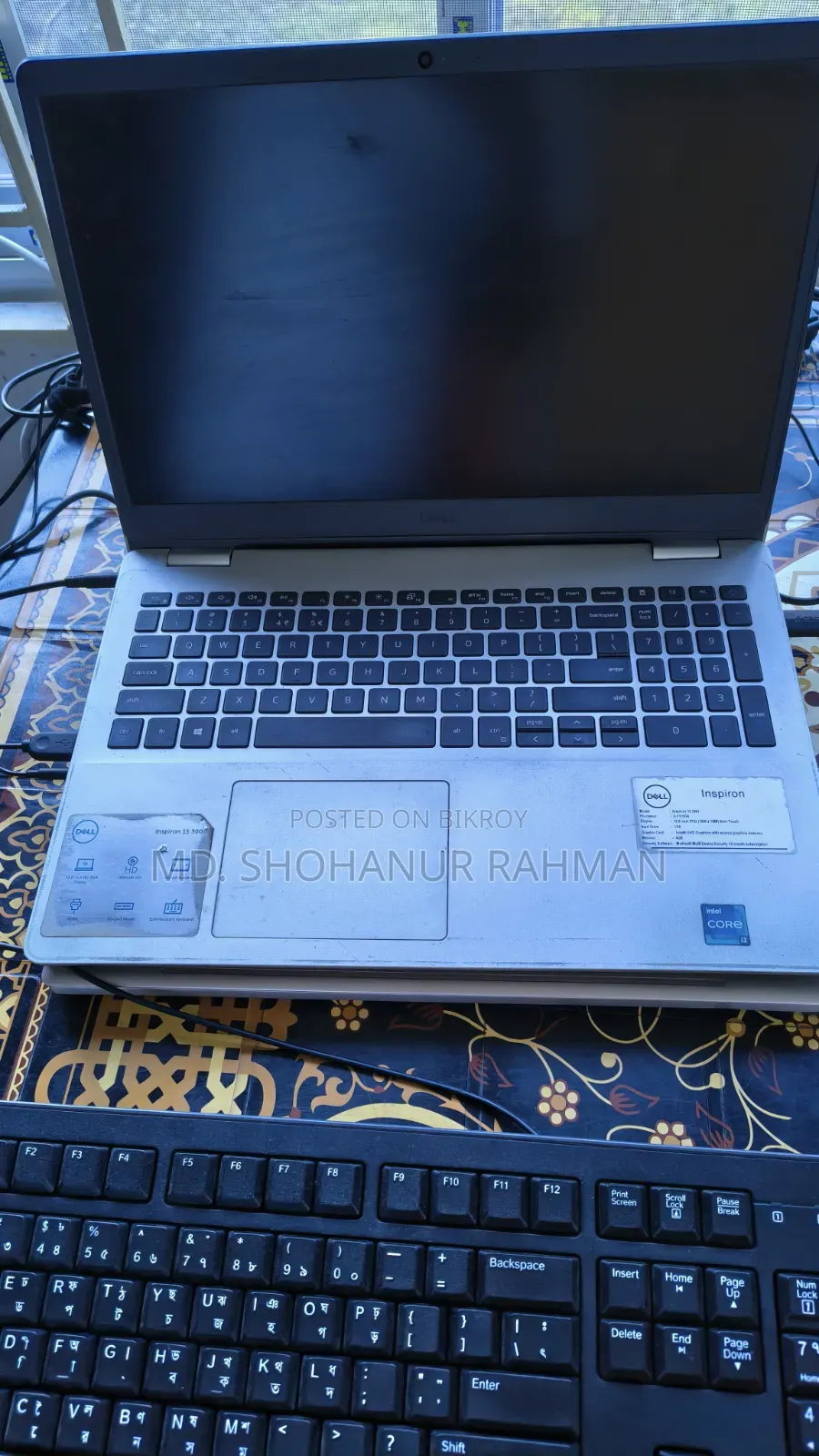 Laptop Dell Inspiron 15 8GB Intel Core i3 SSD 128GB