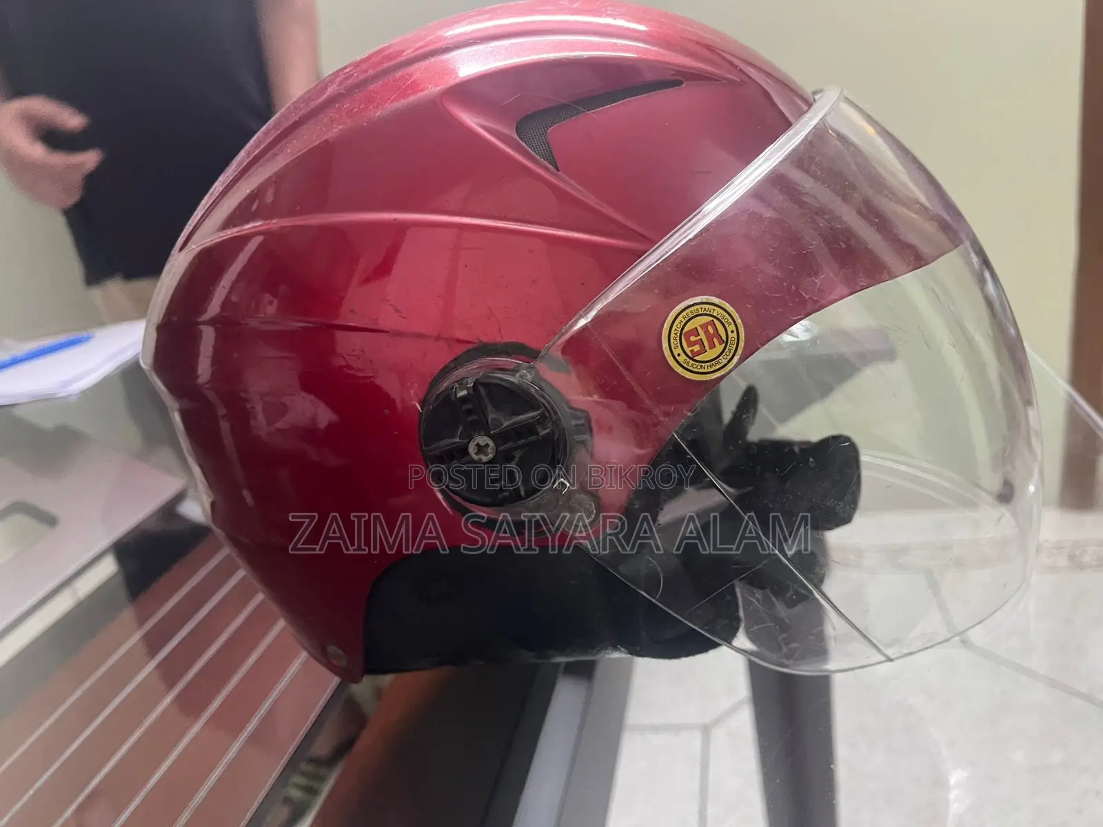 Studds Full-Face Motorcycle Helmet – Red