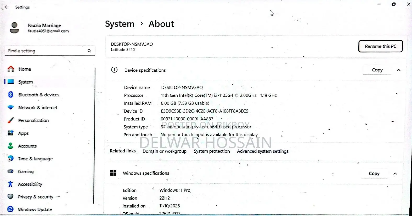 Laptop Dell Latitude 7490 8GB Intel Core i3 HDD+SSD 256GB