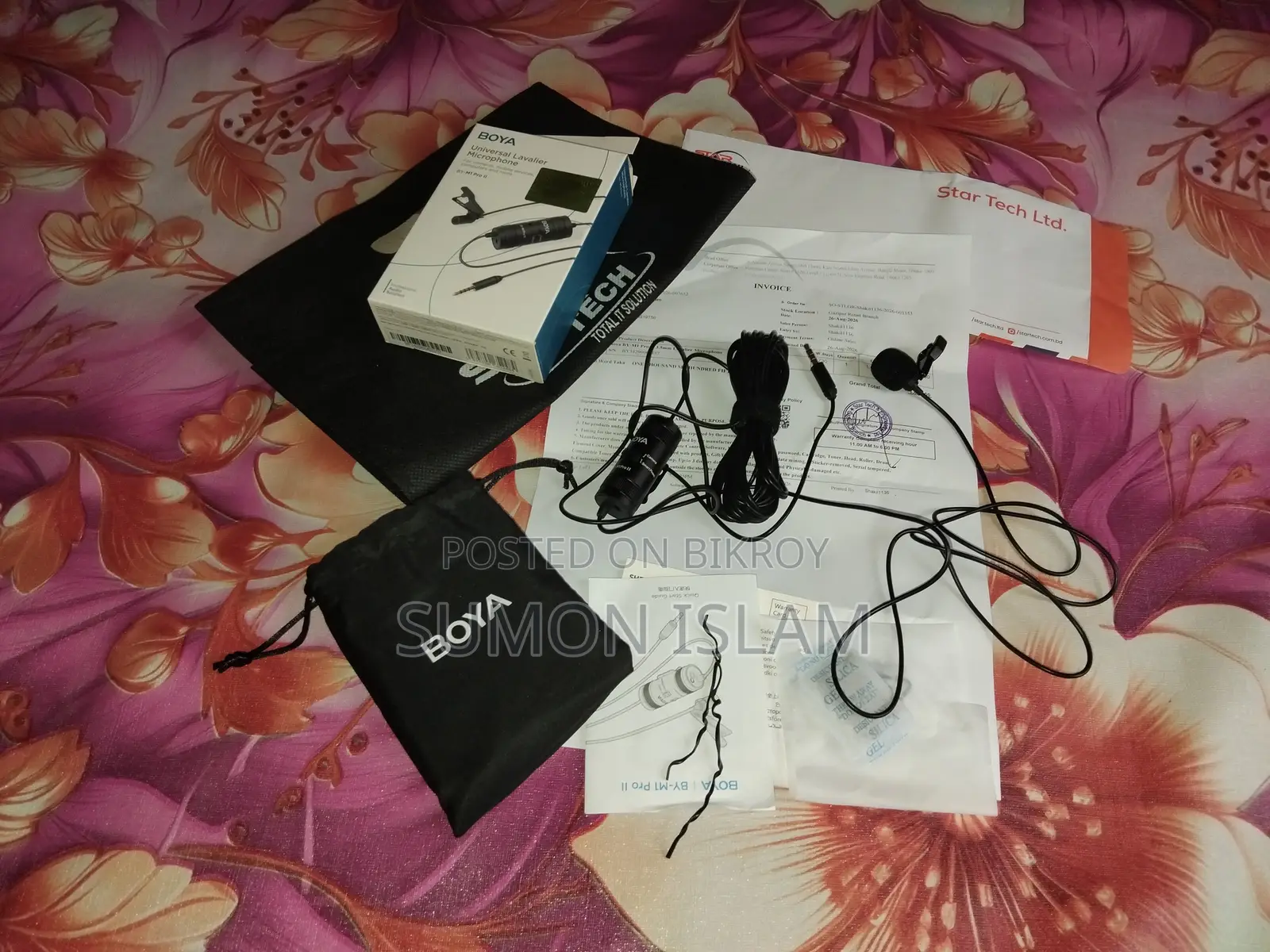 BOYA BY-M1 Pro II Lavalier Microphone | Almost New | 2 Years Warranty