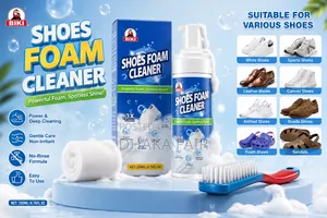 Shoe Cleaner Foam Spray, BIKI Shoe Cleaning Kit With Brush and Towel