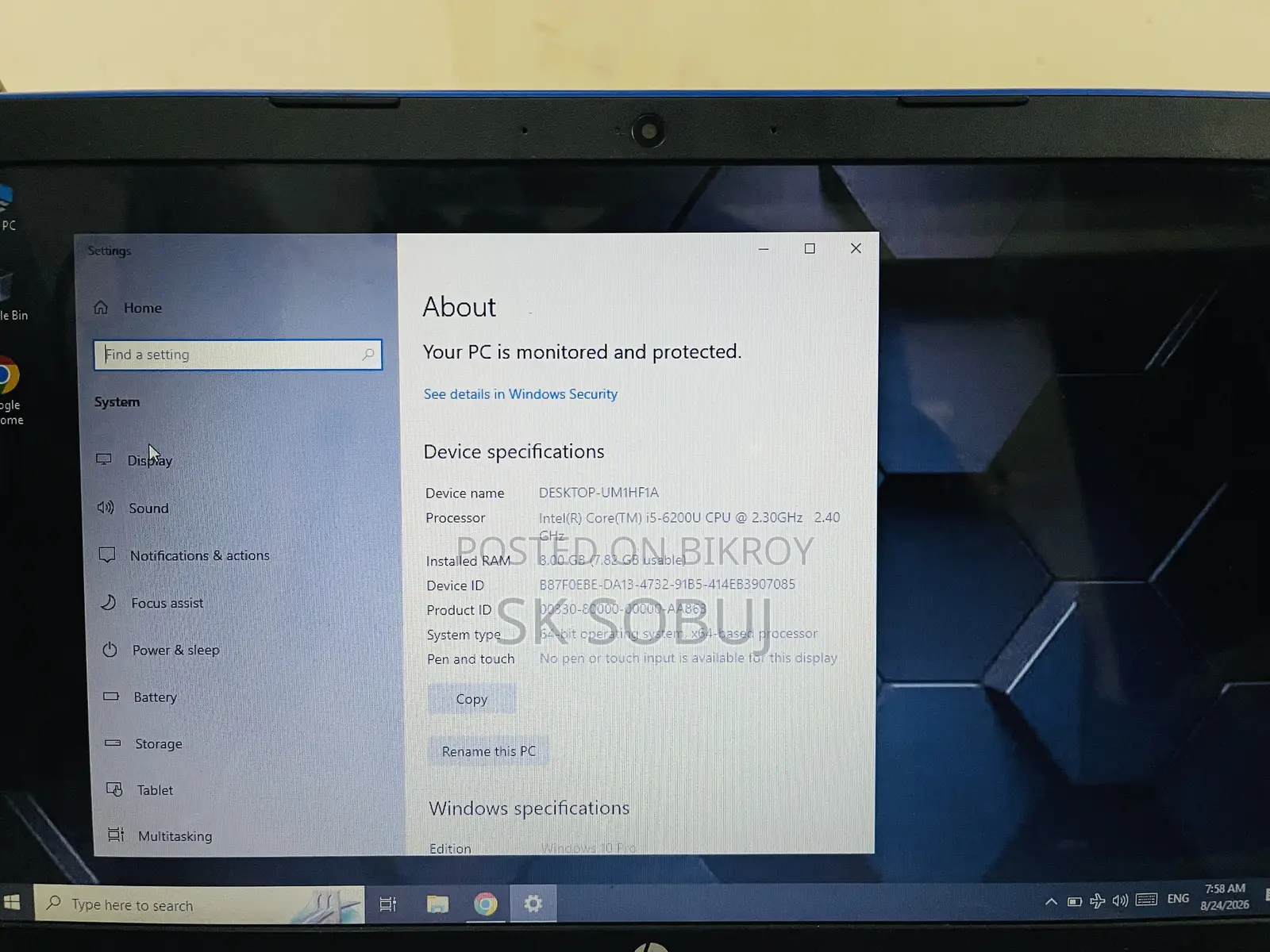 Laptop HP Pavilion 15 8GB Intel Core i5 SSD 1T