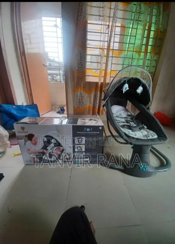 Mastela 3 in 1 Bassinet Swing for Newborn Baby Up to 18Kg