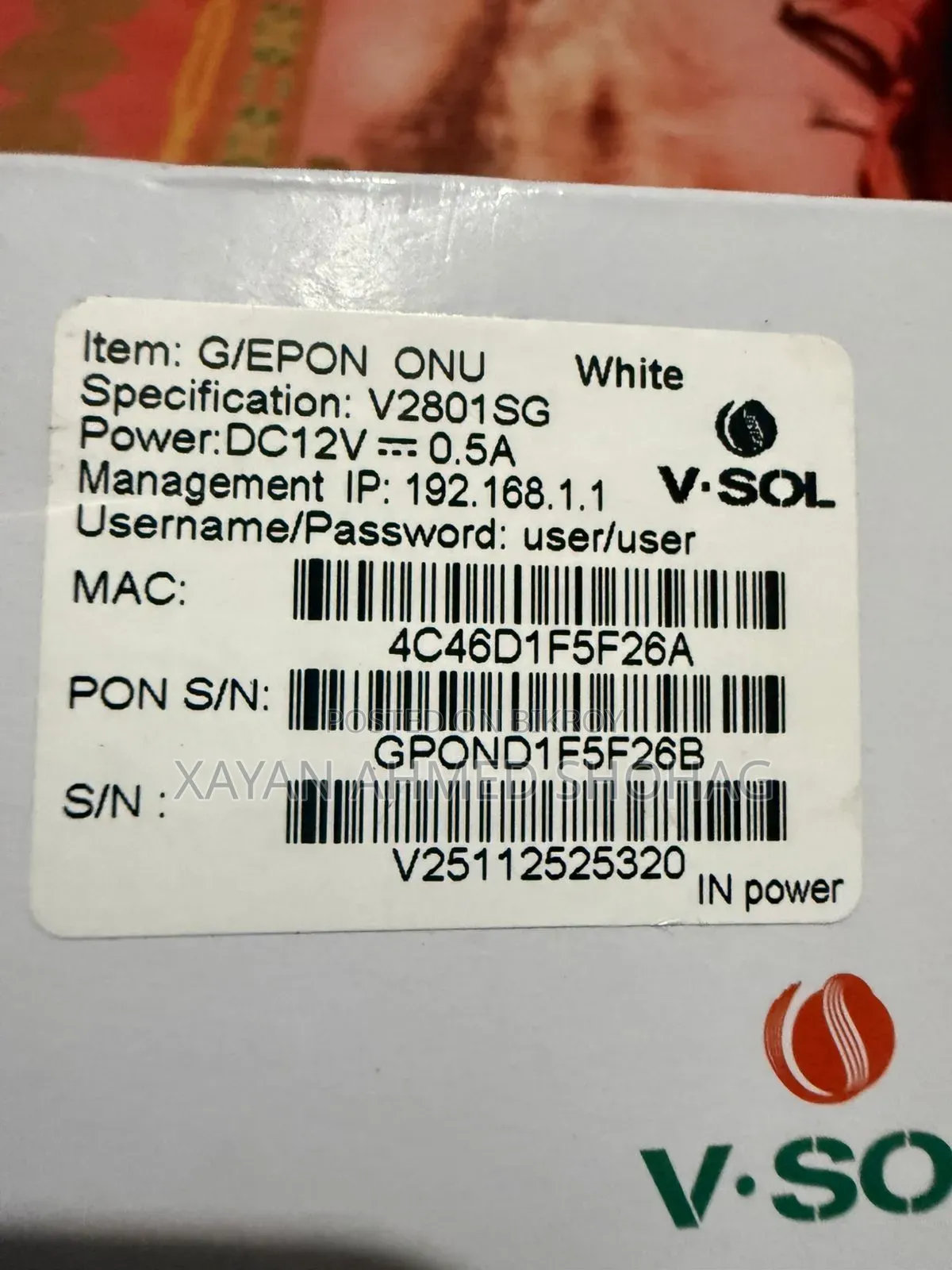 V Sol Onu New