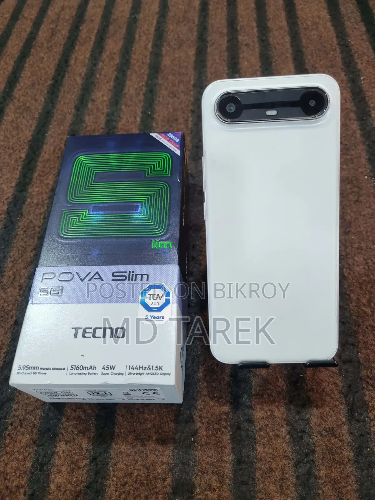 New Tecno Pova Slim 5G 256 GB White