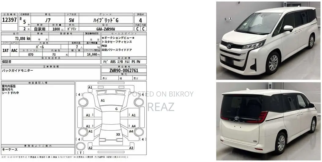 Toyota Noah 2023 Pearl