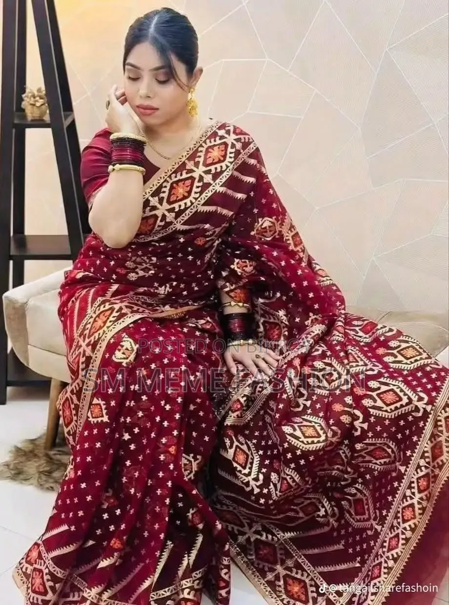 Virul Jamdani Saree With Blause PCS