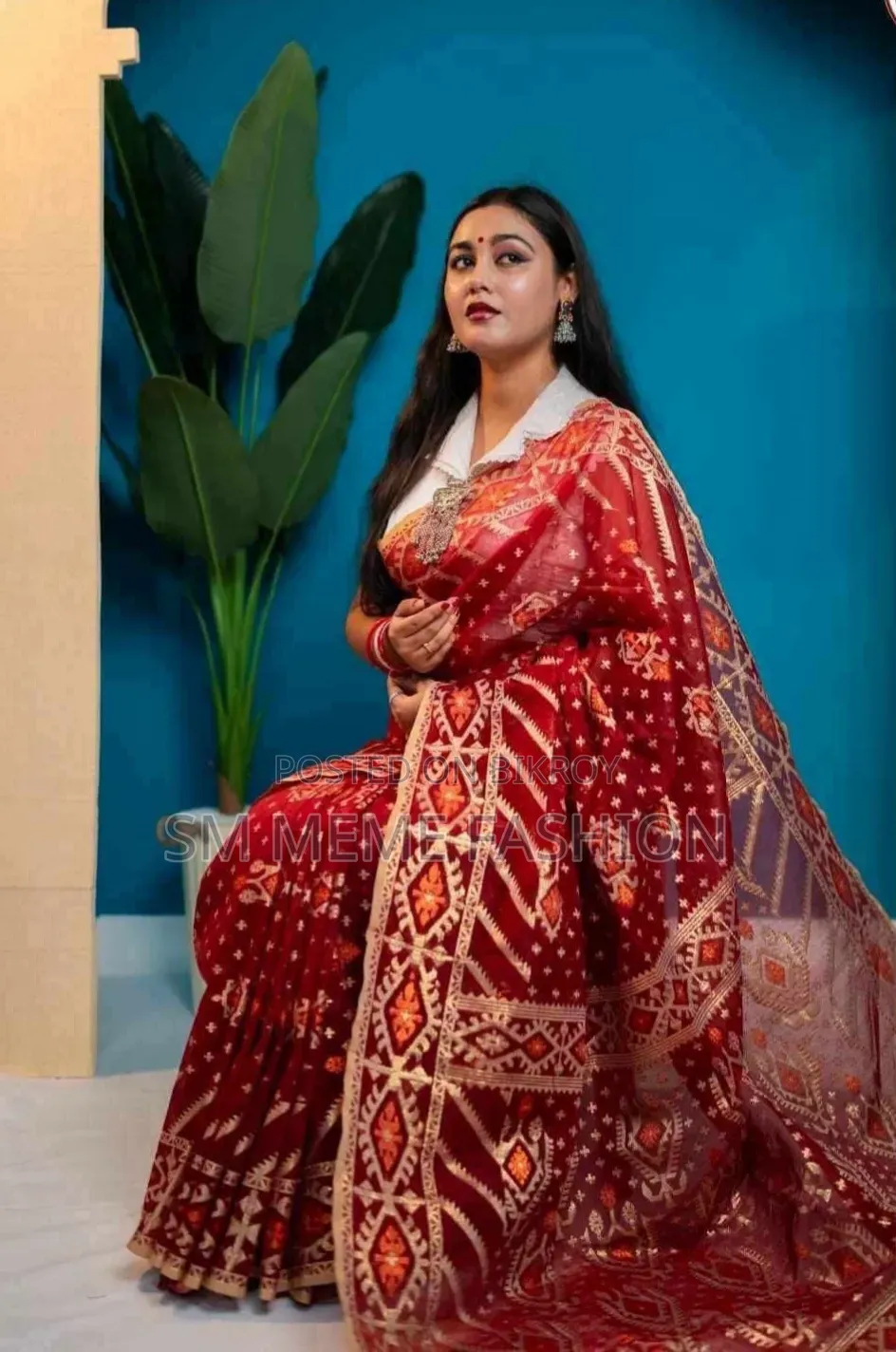 Virul Jamdani Saree With Blause PCS