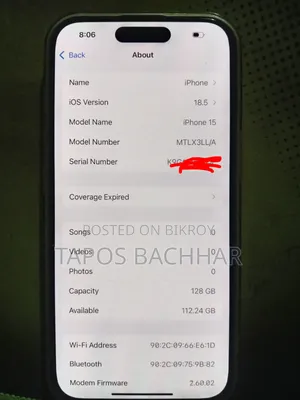 Apple iPhone 15 128 GB Gray