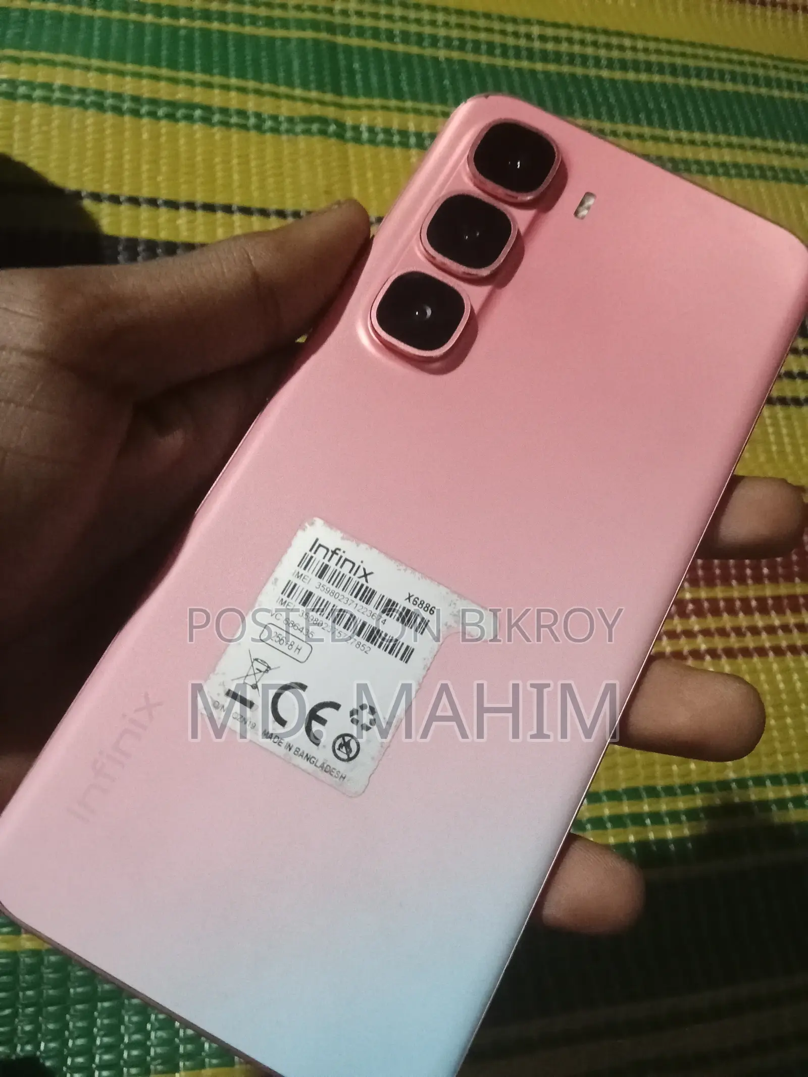 Infinix Hot 60 Pro+ 256 GB Pink